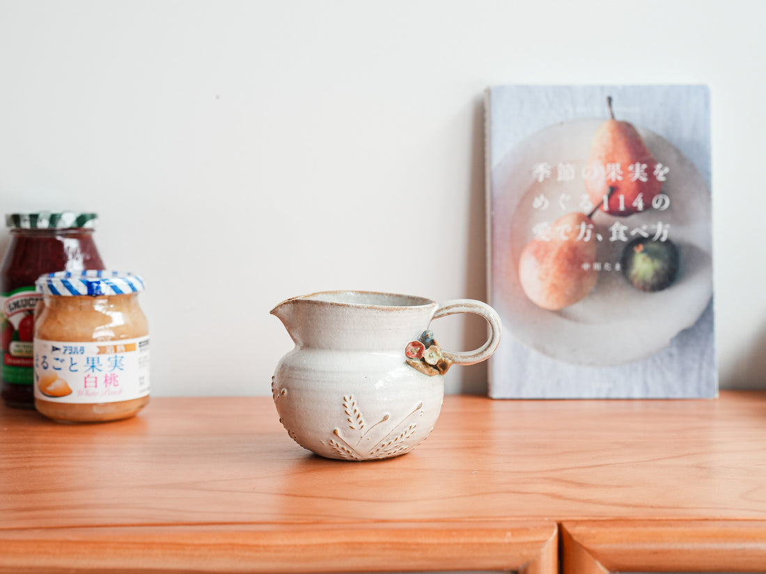 Satomi Motohashi 本橋里美 Bird and Flower Jug - Small SM21