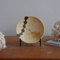 Shoko Hirano 平野照子 Cat Large Bowl SR14 #8