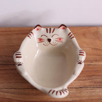 Hasami Arita ware Friendly Cat Small Bowl