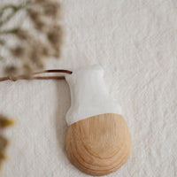 Kumiko Nakamura 星屑制作所 Wood Coffee Spoon - White Bear H12