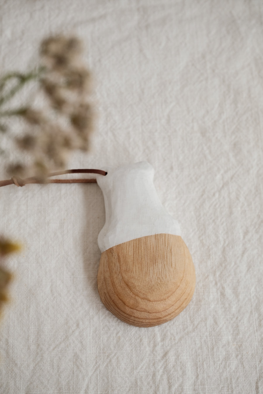 Kumiko Nakamura 星屑制作所 Wood Coffee Spoon - White Bear H12