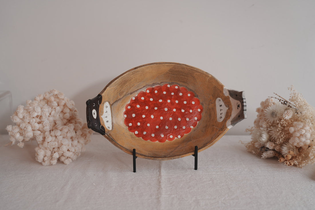 Fumiko Tsuchihashi 土橋文子 - Oval Deep Plate FT13 #5