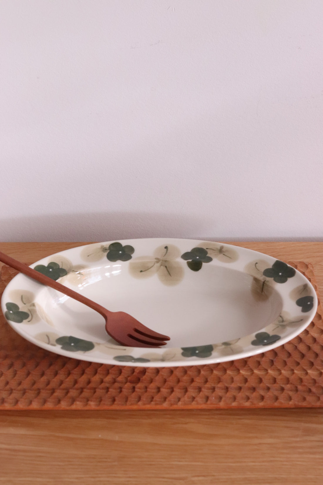 Hasami ware Arita ware Green Flower Large Plate