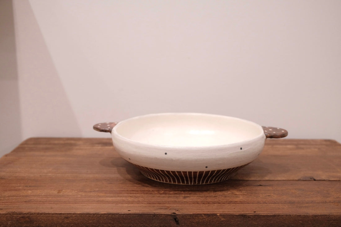 Emishi Kobo 池田匡優&美弥子 - Double Handled Plate EK18