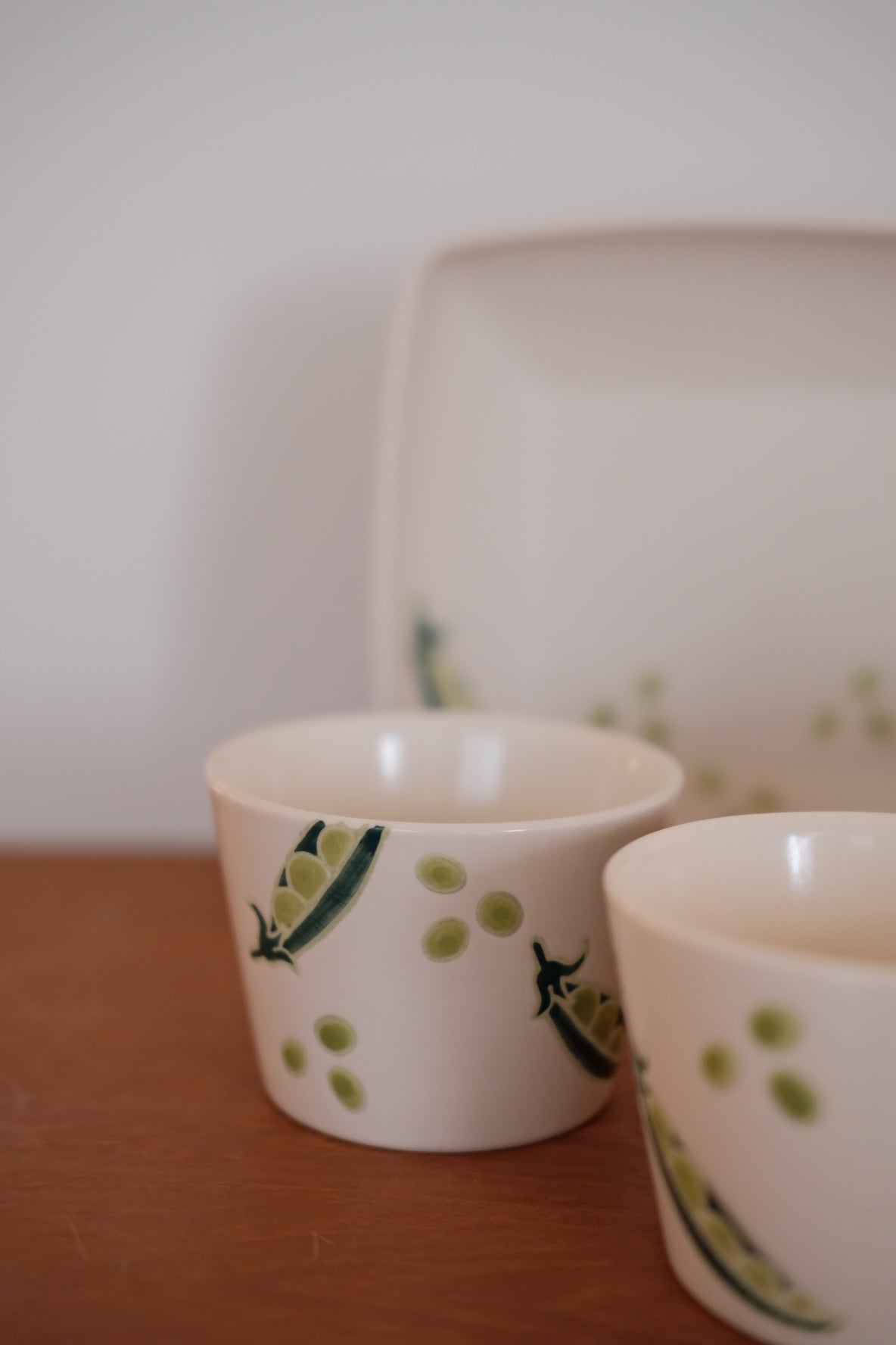 Green Bean Tea Pot &amp; Tea Cups