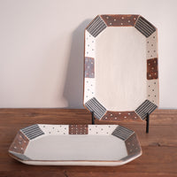 Emishi Kobo 池田匡優&美弥子 - Wide Octagon Plate Medium EK04