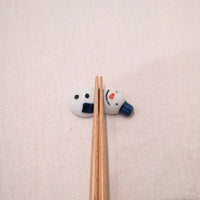 Arita ware - Christmas Snowman Chopstick Rest Set of 5