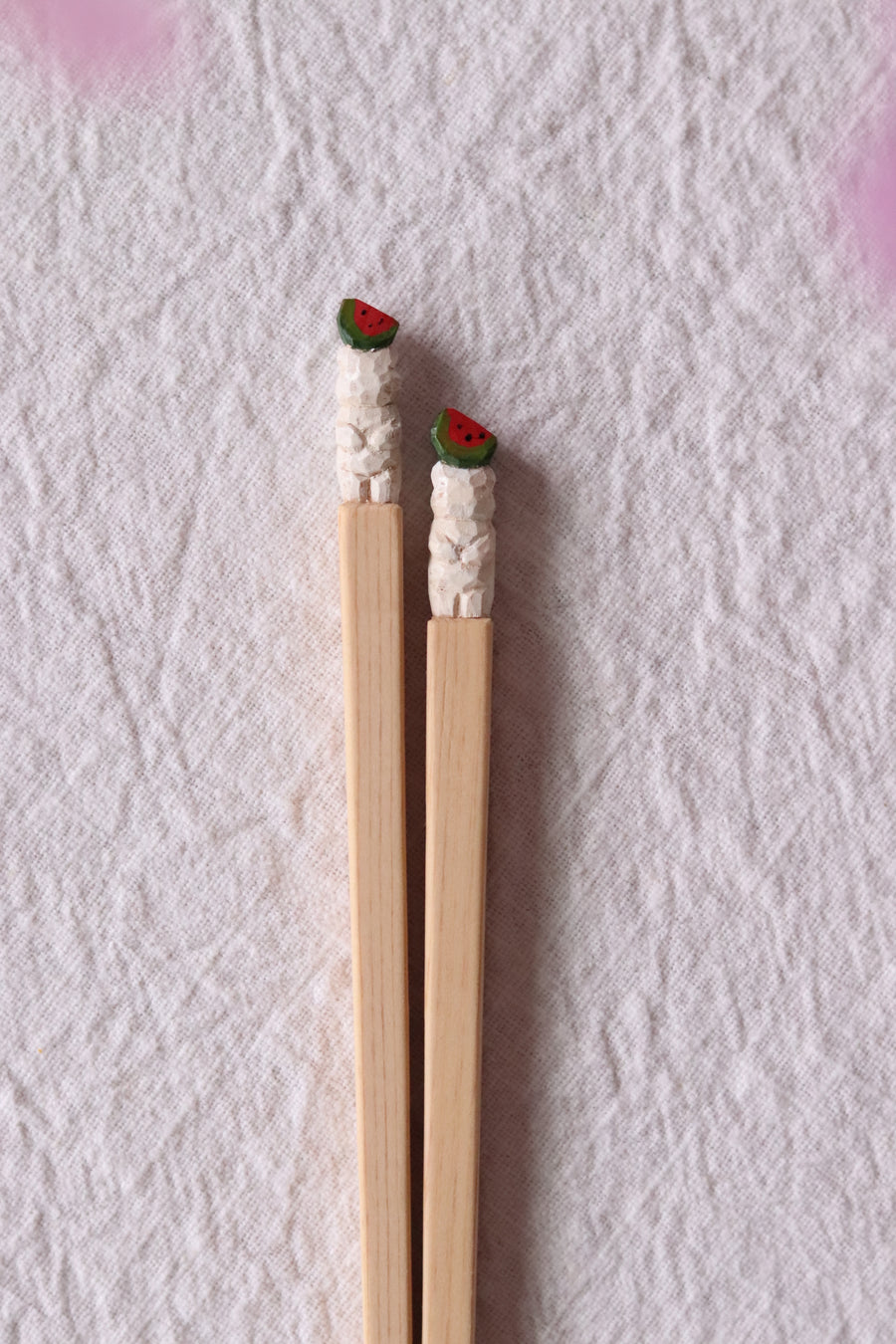 Ayataro Chopsticks - White Bear with Watermelon - aya05