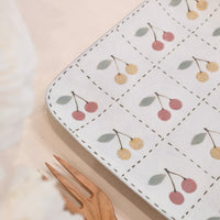 Kei Mitsumochi ミツ持啓 Square Plate - Checked Pattern Mix Cherry KM17