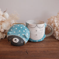 Fumiko Tsuchihashi 土橋文子 - Mug with Lid FT10 #7