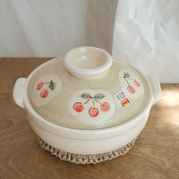 Donabe Banko Ware No.8 Cherry Clay Pot