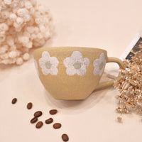 Kei Mitsumochi ミツ持啓 Flower Mug - Yellow KM59