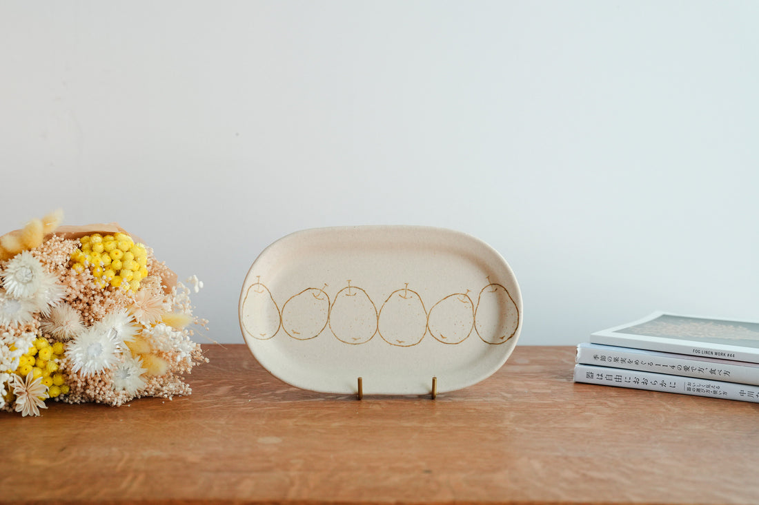 Chiho Yoshida 穗屋工房 Small Oval Plate - CY34