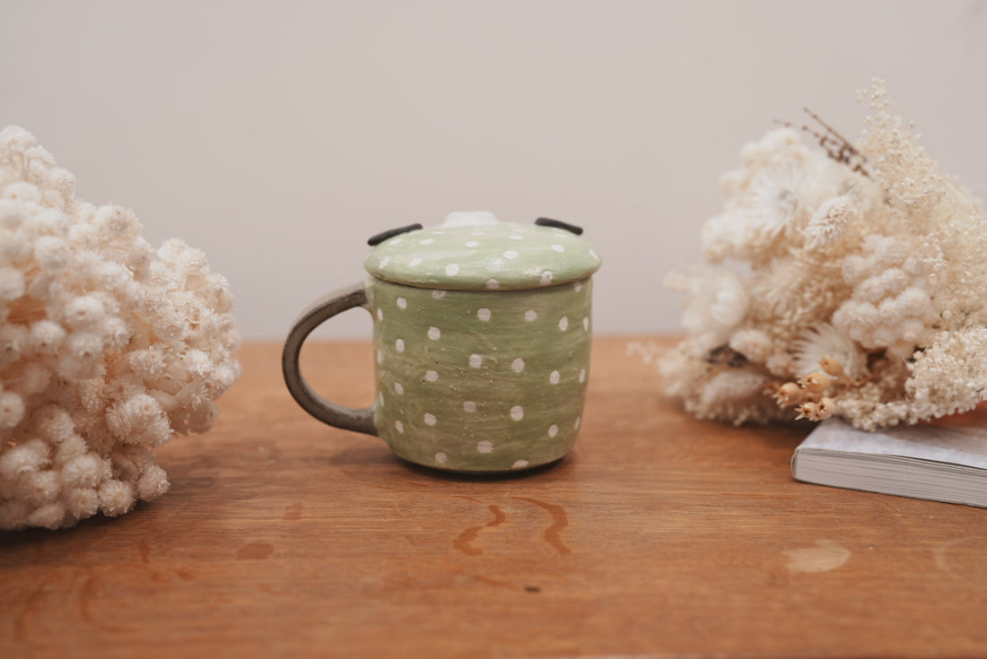 Fumiko Tsuchihashi 土橋文子 - Mug with Lid FT10 #4