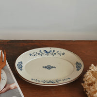 Shinko Nakanishi 中西申幸 Bird Oval Plate SN11