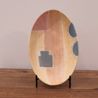 Emishi Kobo 池田匡優&美弥子 - Coloured Oval Plate Large EK32