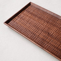 Kazunori Takatsuka 高塚和則 Rectangle Long Tray Walnut Wood KU12