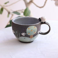 Akemi Nakamura 中村明美 Mug with Animal Deco Handle AN04