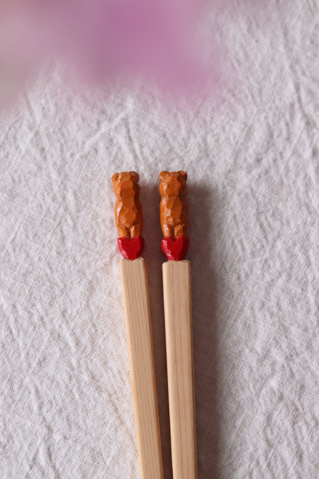 Ayataro Chopsticks - Bear with Heart - aya05