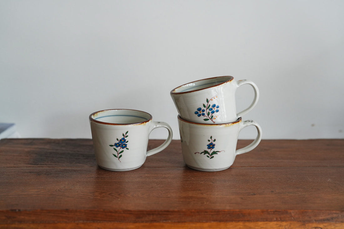 Kazuaki Shimura 志村和晃- Hand-Painted Floral Mug KAS08