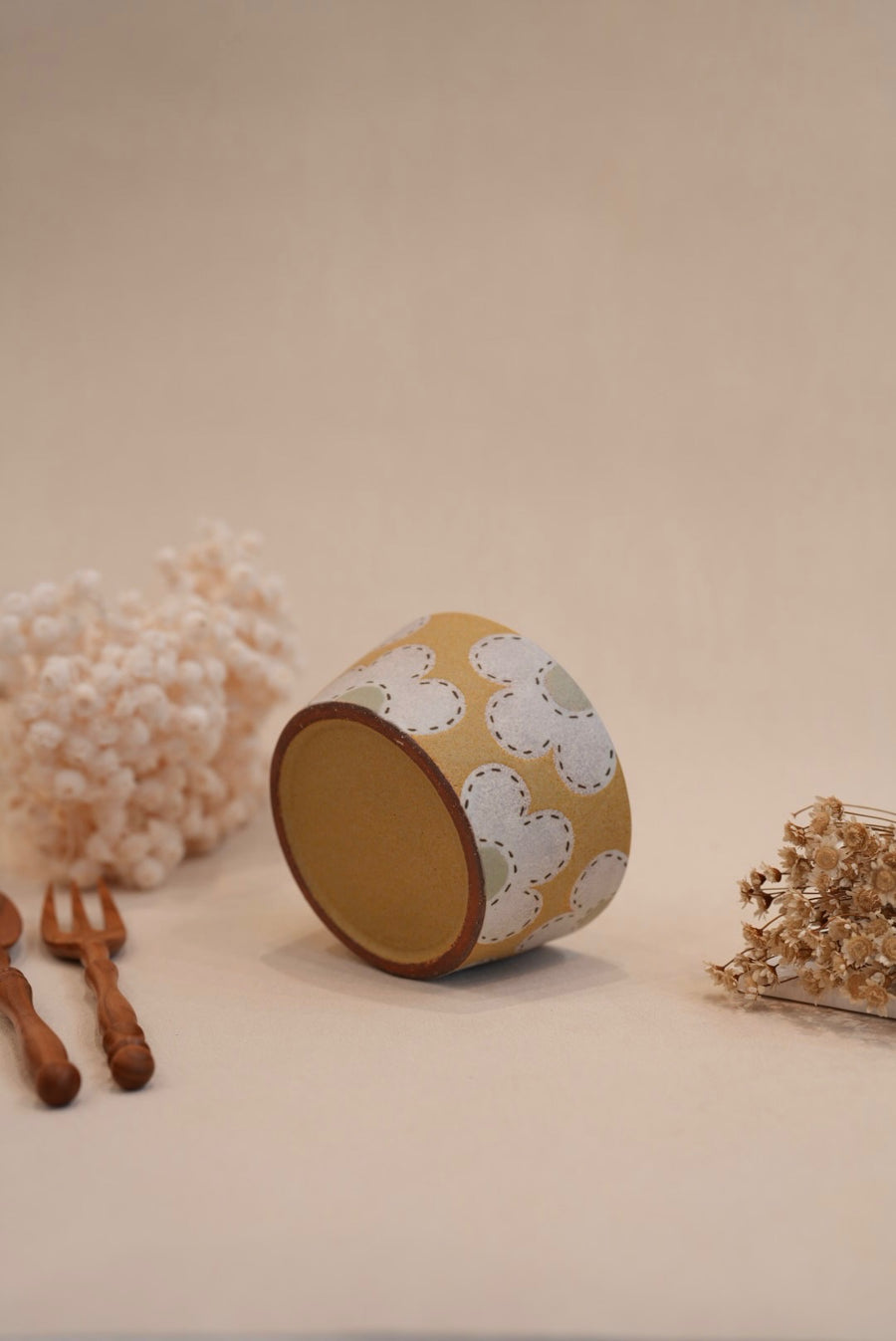 Kei Mitsumochi ミツ持啓 Flower Bowl - Yellow KM67