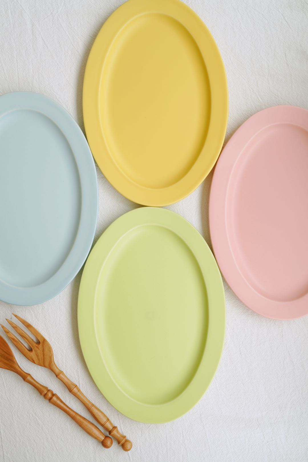 SAKUZAN Sara Gift H Set (4 Medium Oval Plates)