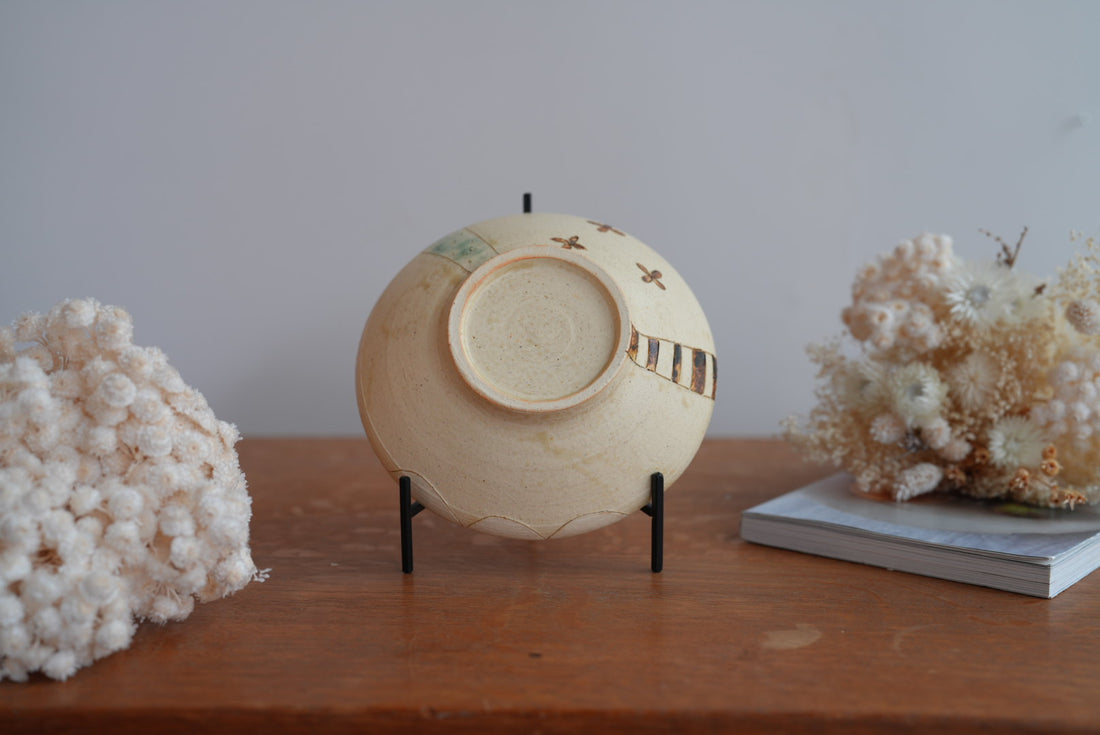 Shoko Hirano 平野照子 Cat Large Bowl SR14 #5