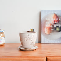 Satomi Motohashi 本橋里美 Bird and Flower Cup and Saucer SM17