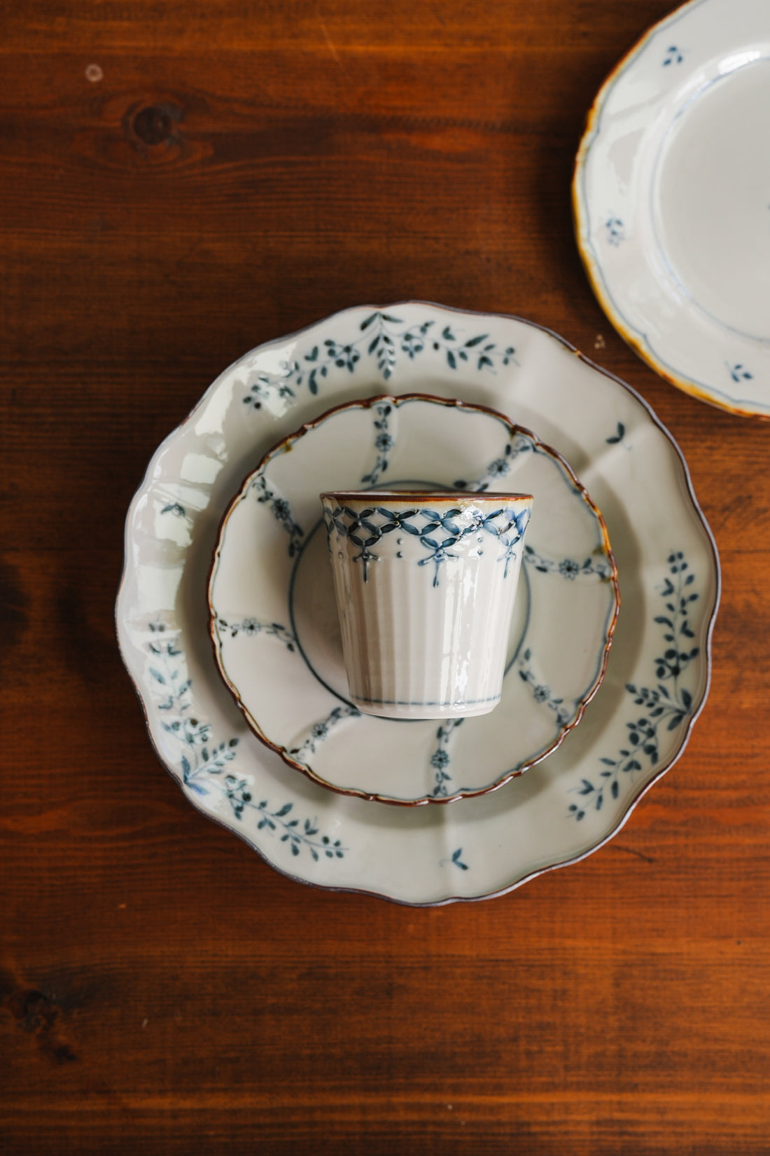 Kazuaki Shimura 志村和晃- Sometsuke Shippo Pattern Cup KAS04