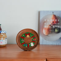 Kiezakka 木繪雜貨 Pedestal Plate - Christmas KZ01