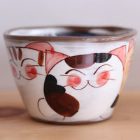 Hasami Arita ware Friendly Cat Large Mug Soup Mug