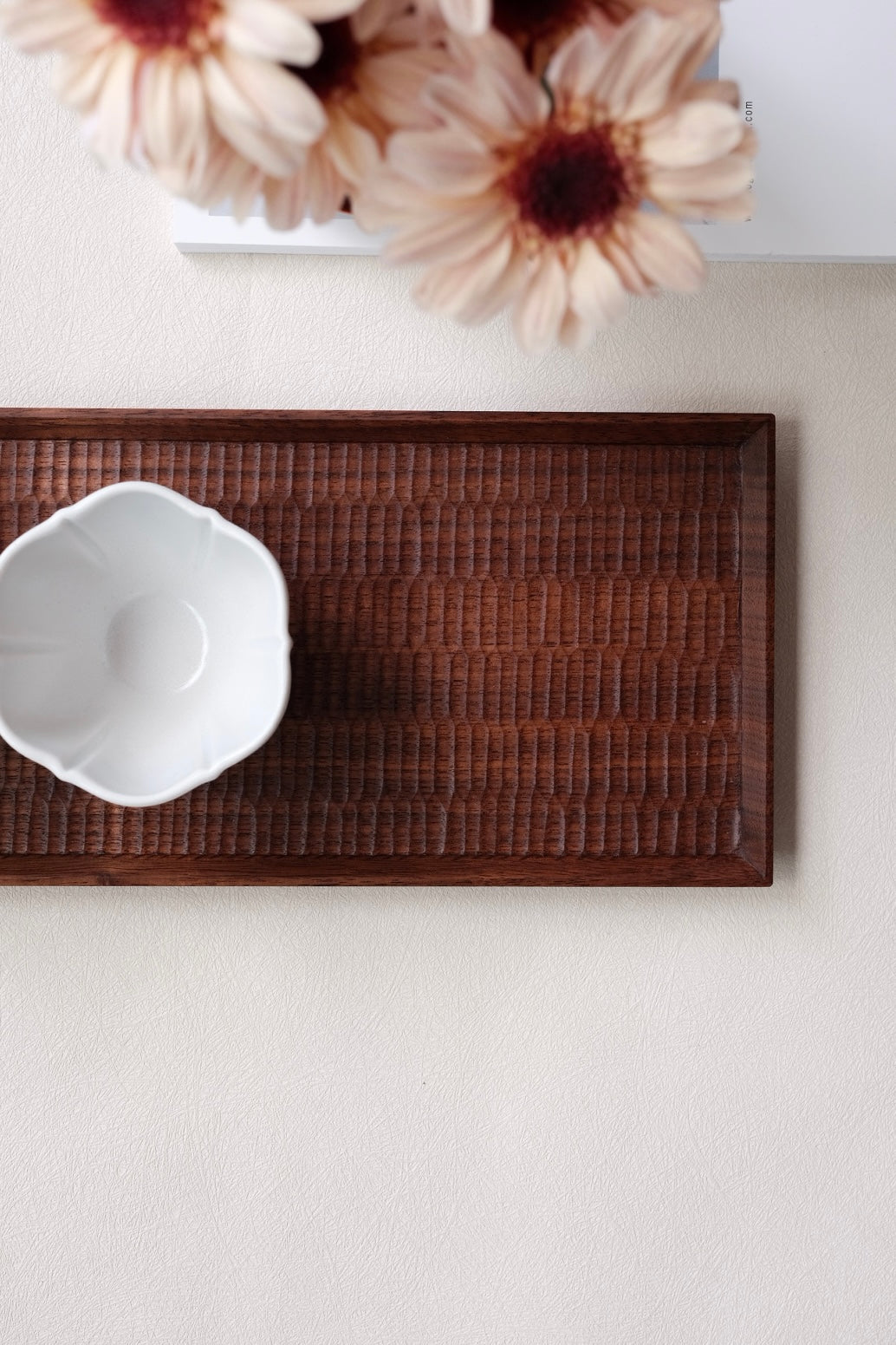 Kazunori Takatsuka 高塚和則 Rectangle Long Tray Walnut Wood KU12