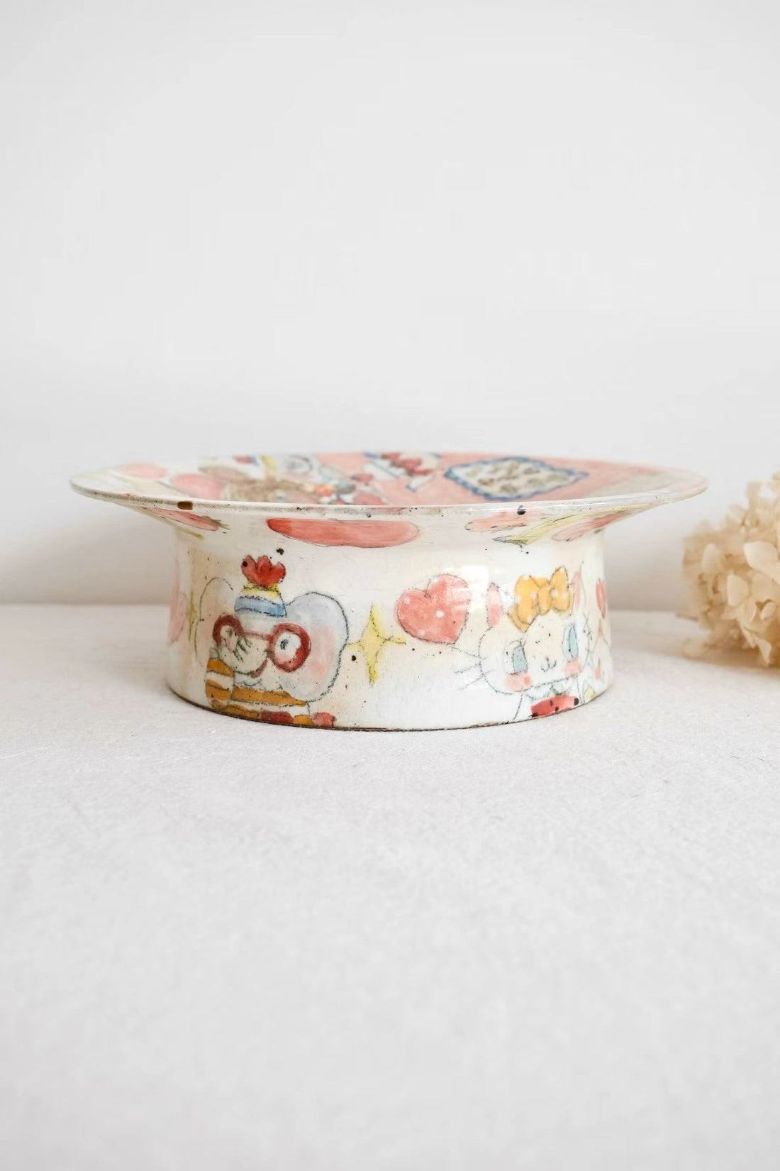 Asako Yamaguchi 山口麻子 Animal Pedestal Plate AI24