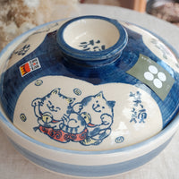 Donabe Banko Ware No.9 Lucky Cat Clay Pot