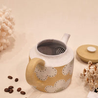 Kei Mitsumochi ミツ持啓 Flower Teapot - Yellow KM76