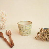 Makiko Sato 佐藤牧子- Green Mixed Pattern Free Cup MS12