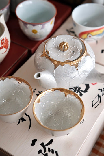 Arita Ware Tea Set Teapot & Teacups - Gift Box