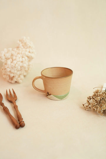 Makiko Sato 佐藤牧子- Brown Mixed Pattern Mug MS10