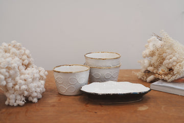 Tomoko Kubo コンガリ舍 White Butterfly Free Cup TK12