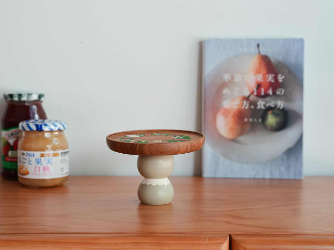 Kiezakka 木繪雜貨 Pedestal Plate - Christmas KZ01