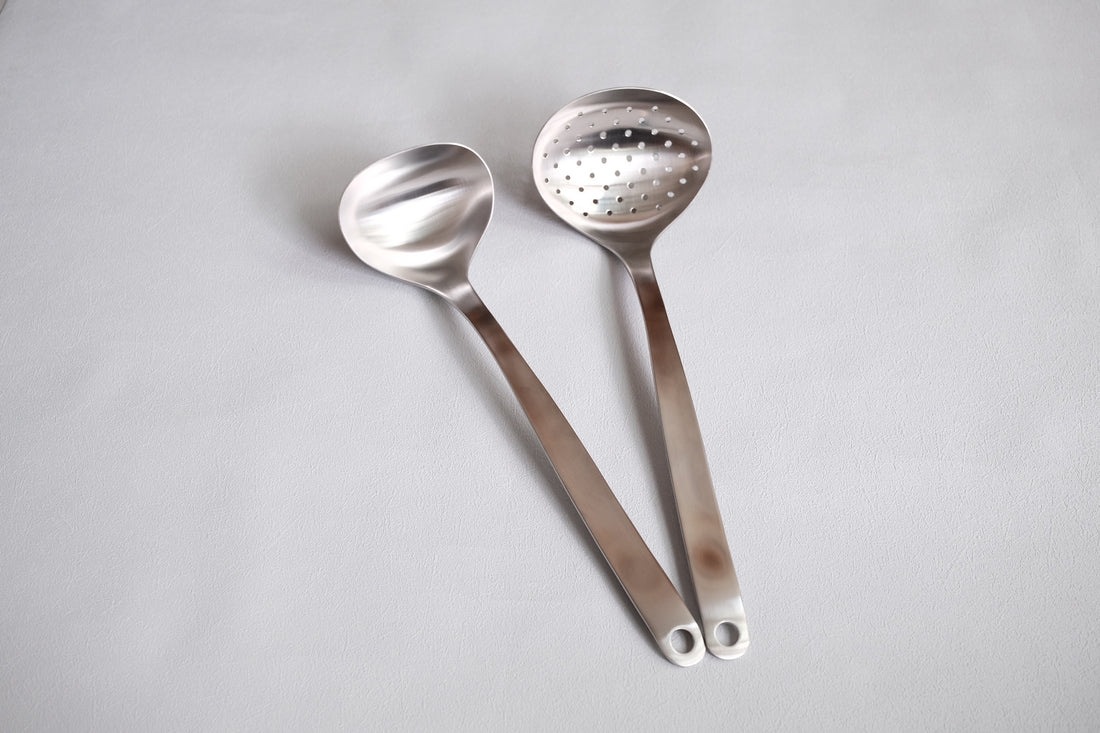 Sori Yanagi Stainless Steel Kitchen Tool - Skimmer