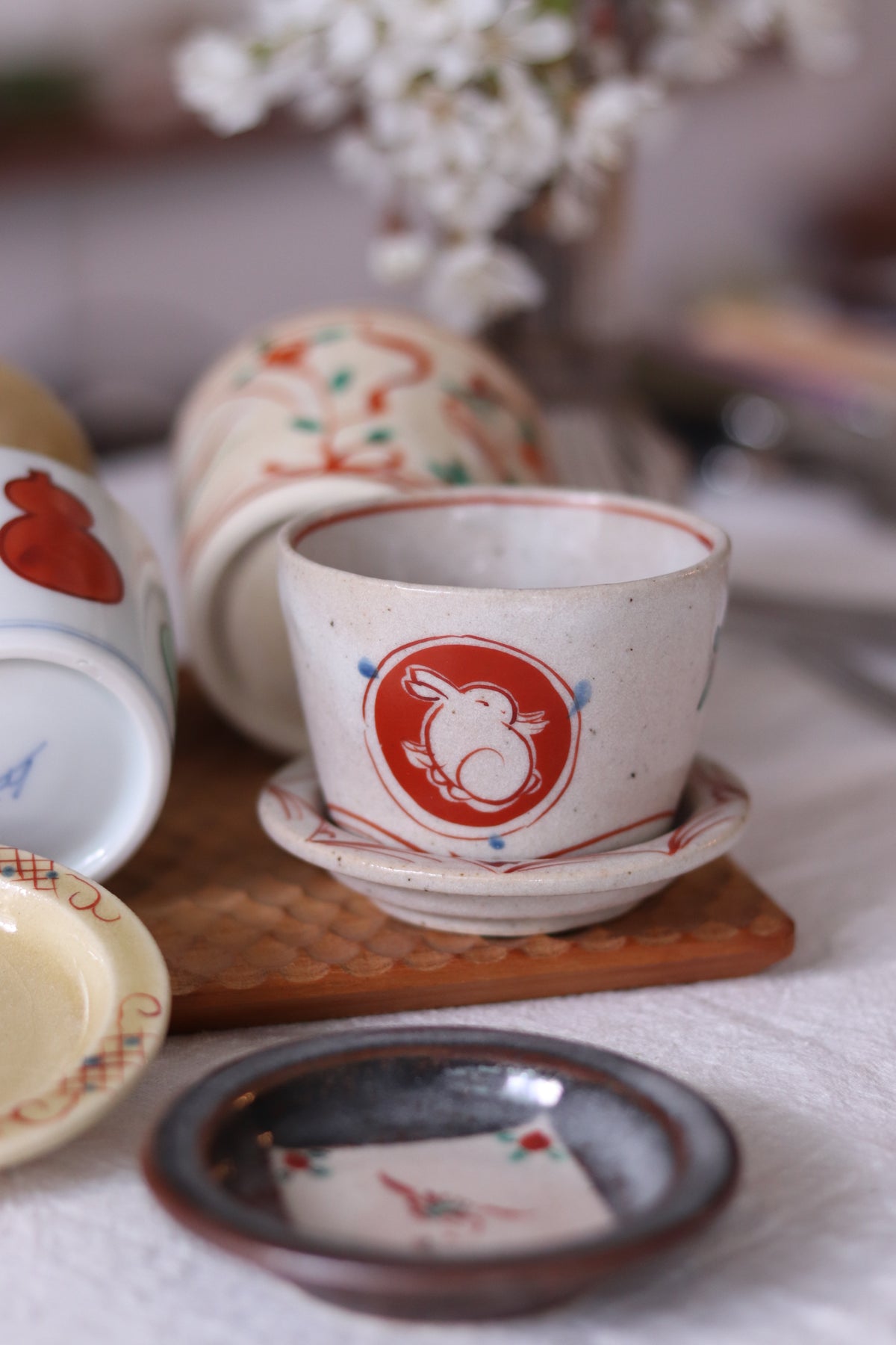 Mino Ware Tea Cup and Saucer – Yochi Cups