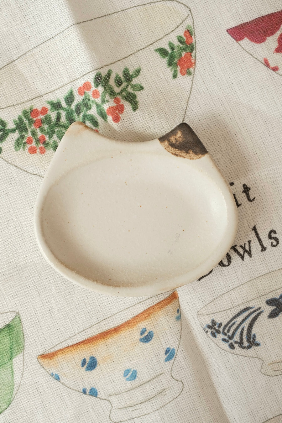 Mashiko Pottery Yoshizawa Neko Mini Dish