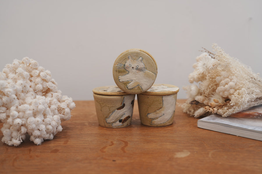 Tomoko Kubo コンガリ舍 Cat Case with Lid TK22