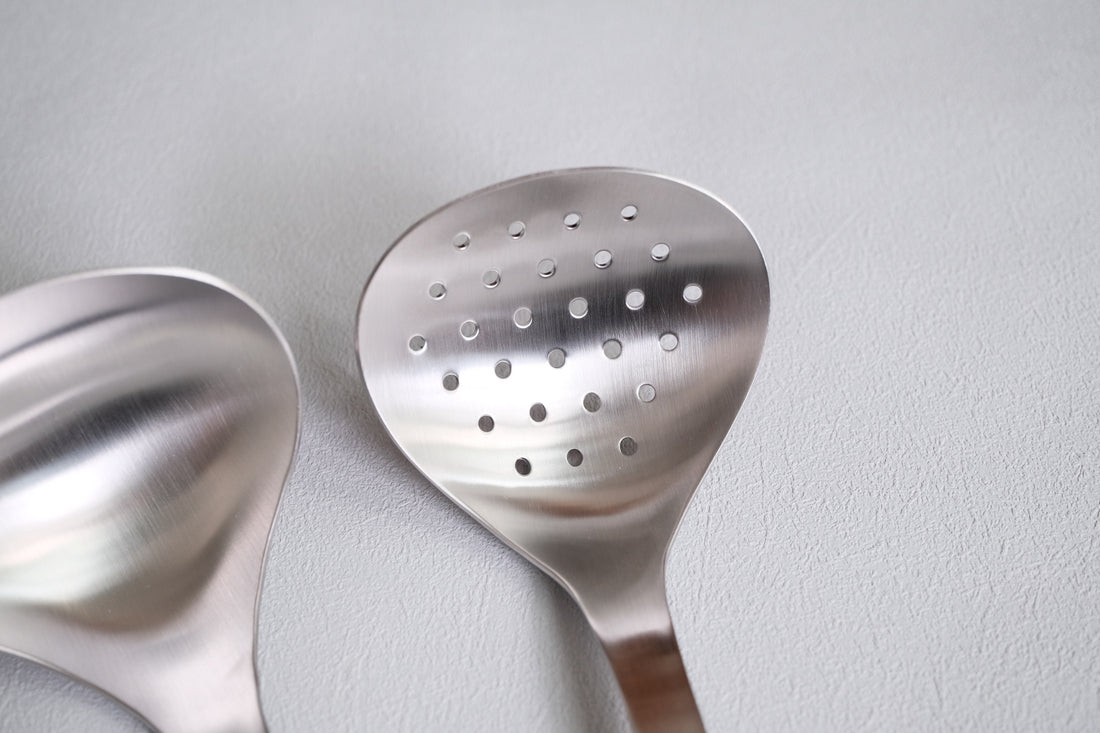 Sori Yanagi Stainless Steel Kitchen Tool - Small Skimmer