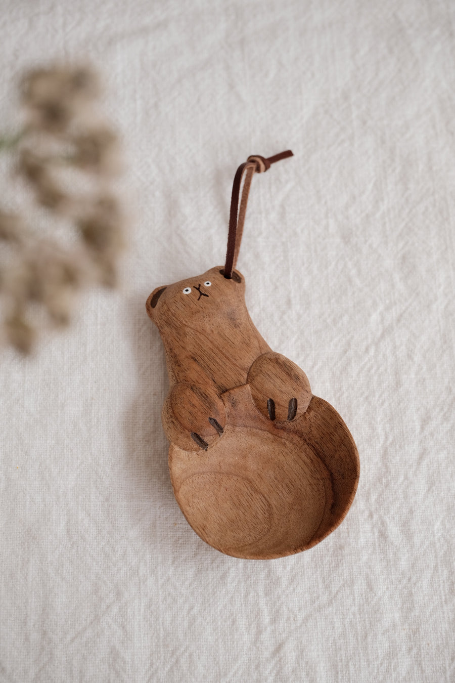 Kumiko Nakamura 星屑制作所 Wood Coffee Spoon - Brown Bear H11