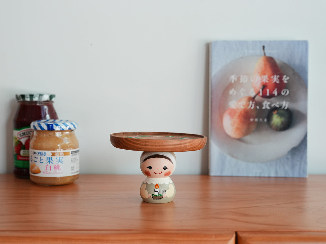Kiezakka 木繪雜貨 Pedestal Plate - Christmas KZ01