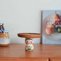 Kiezakka 木繪雜貨 Pedestal Plate - Christmas KZ01