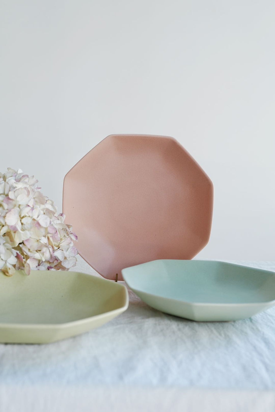 SAKUZAN Hakkaku Octagonal Plates - L