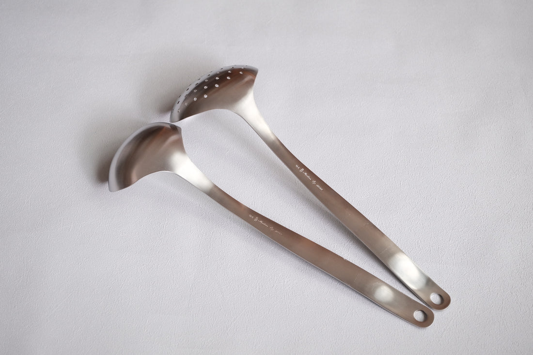 Sori Yanagi Stainless Steel Kitchen Tool - Skimmer